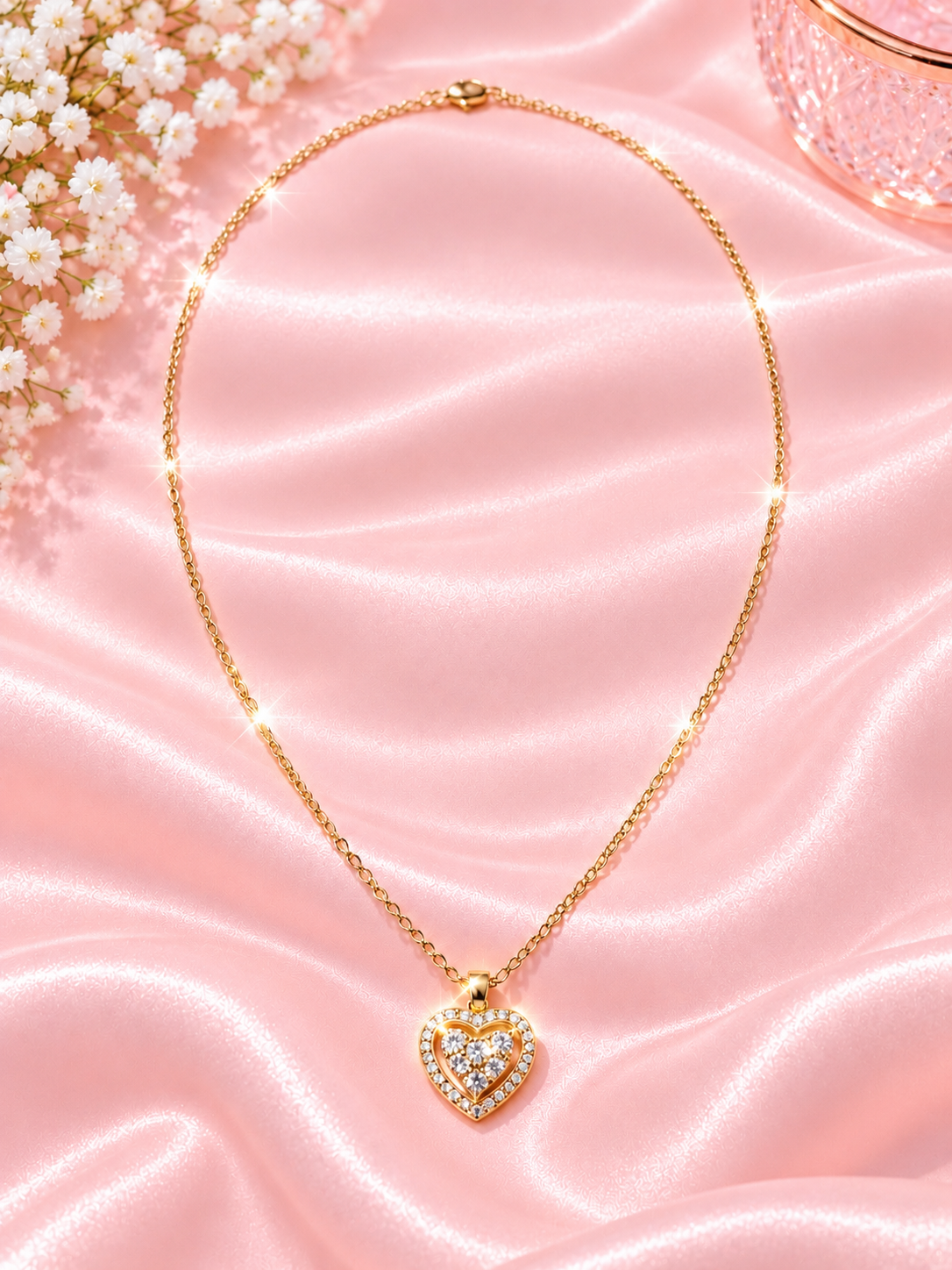 Sparkling Heart Necklace
