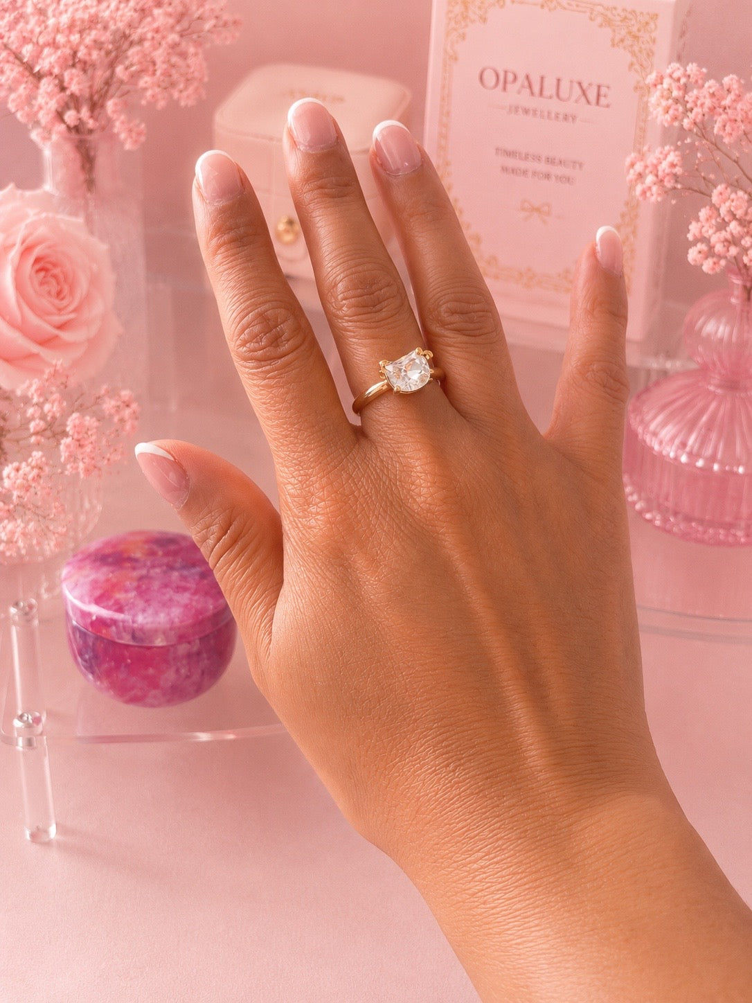 Hello Kitty Crystal Ring