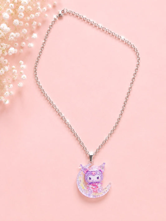 Kuromi Moon Necklace