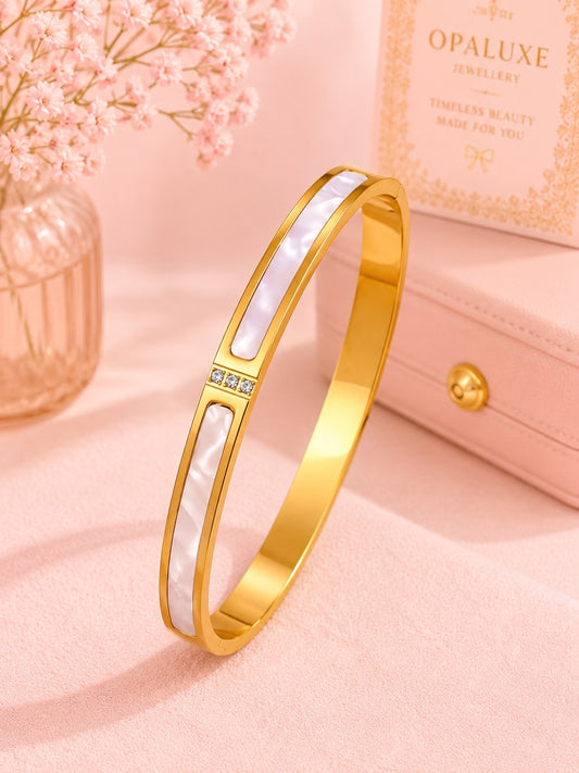 White Inlay Luxury Bracelet