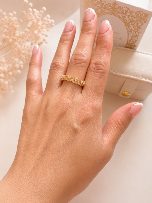 Crystal Crown Ring