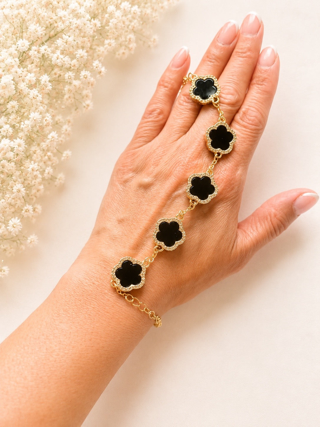 Clover Diamanté Charm Bracelet