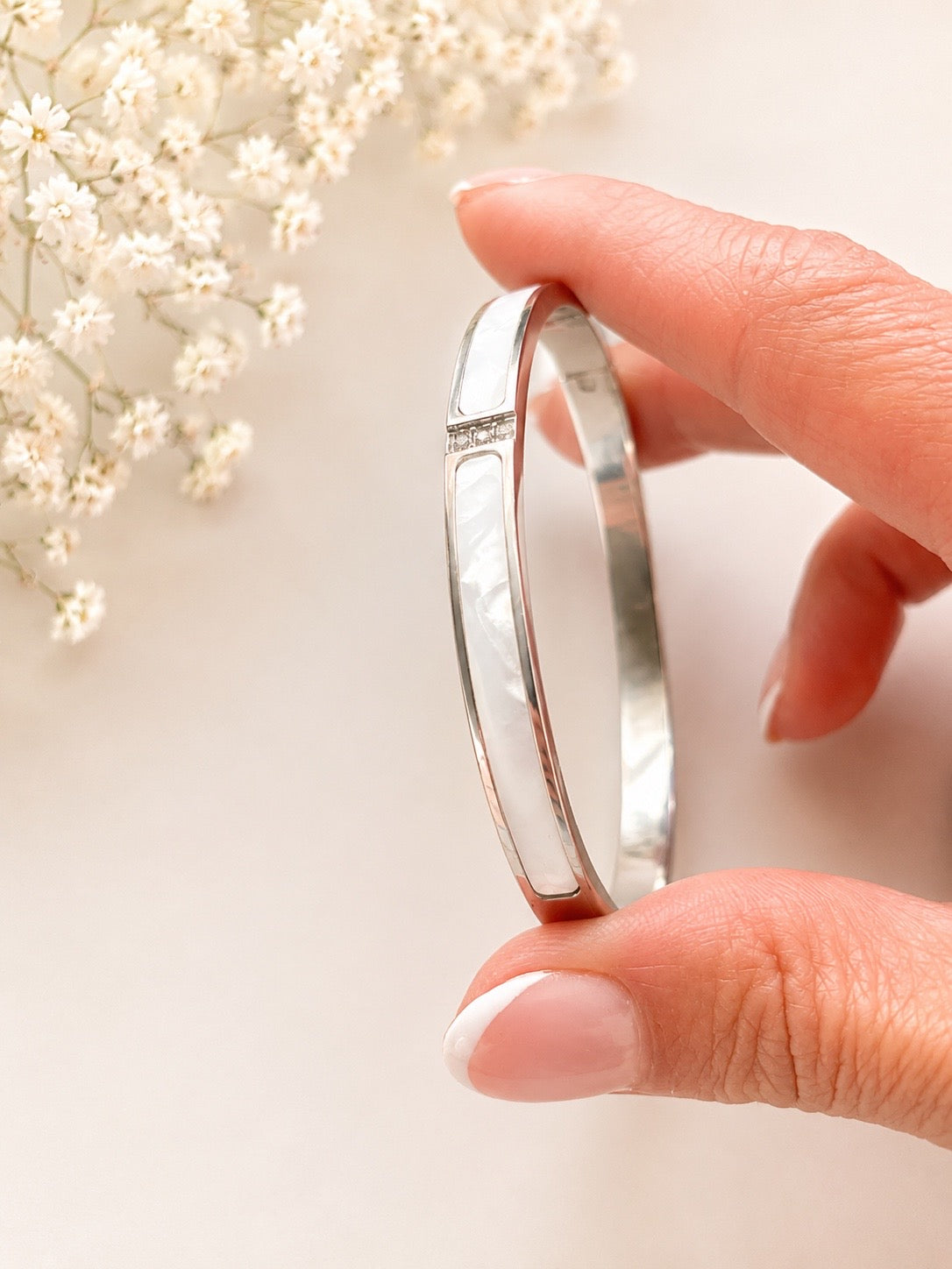 White Inlay Bracelet