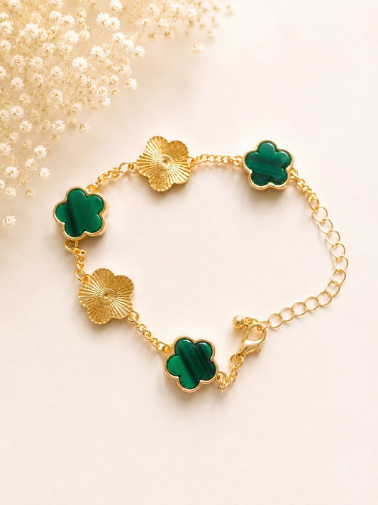 Emerald Bloom Bracelet