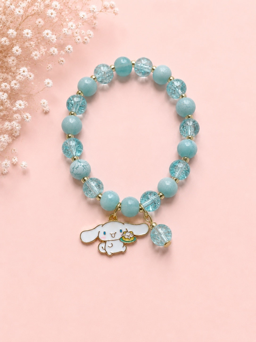 Cinnamoroll Crystal Bead Bracelet