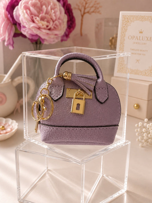 Mini Handbag Key Charm – Lilac