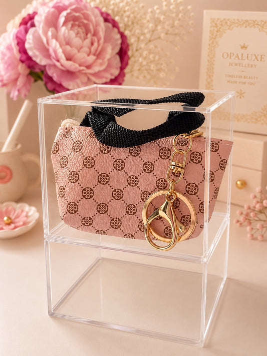Mini Tote Bag Key Charm